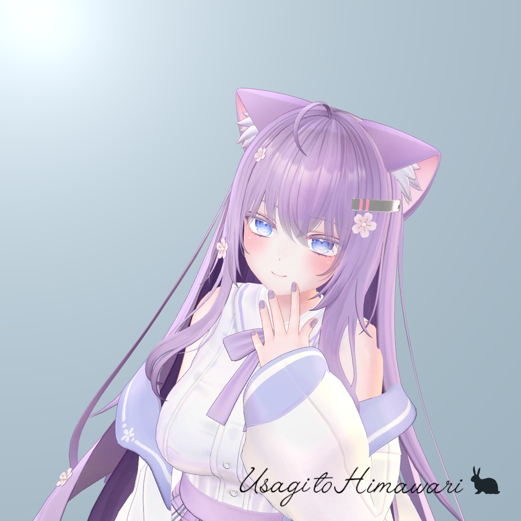 うさぎのヘアピン