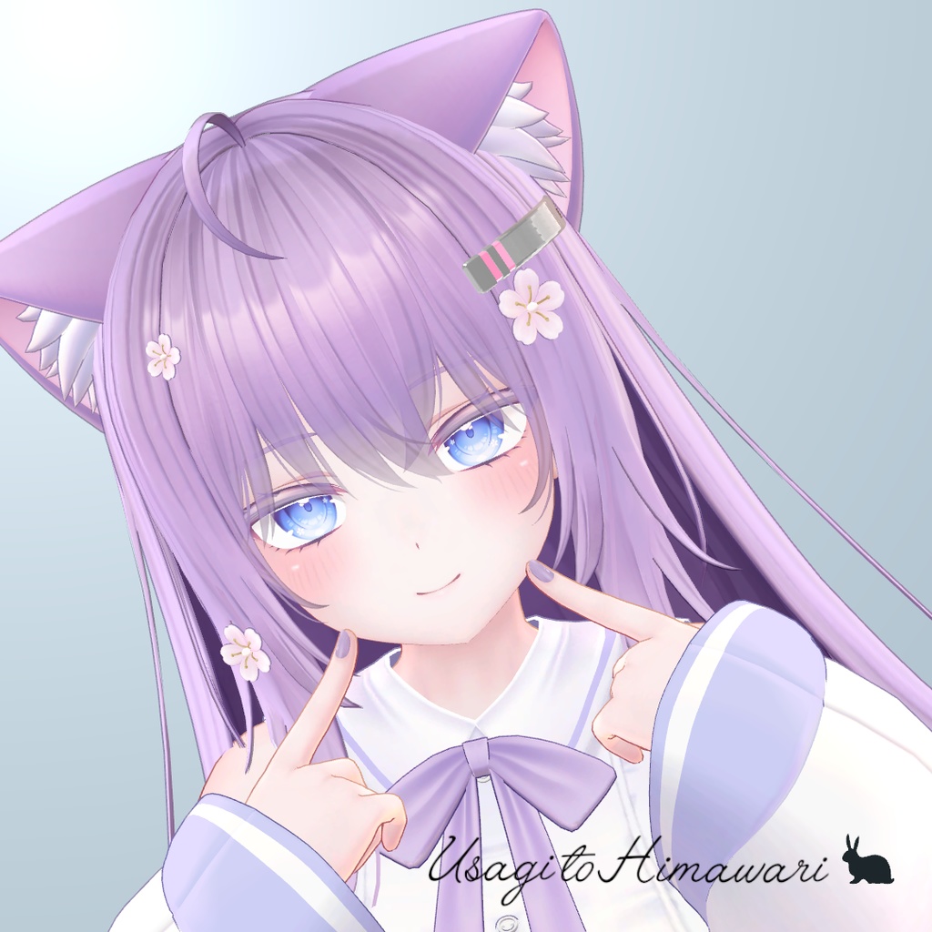 うさぎのヘアピン