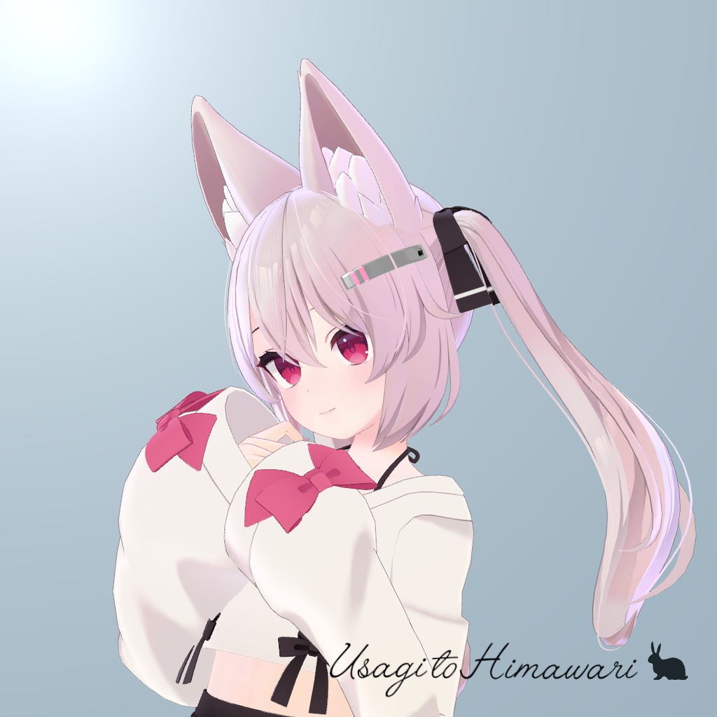 うさぎのヘアピン