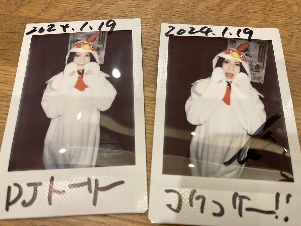 1月19日(金)Music Lab.濱書房公演当日チェキ