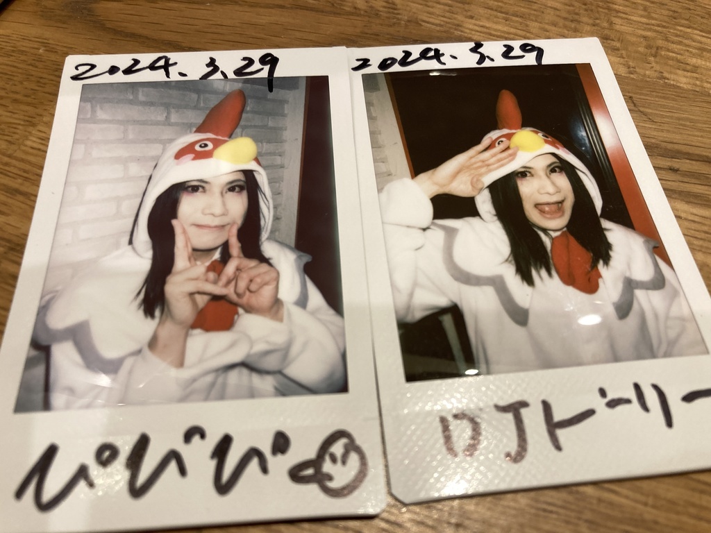 3月29日(金)Music Lab.濱書房公演当日チェキ