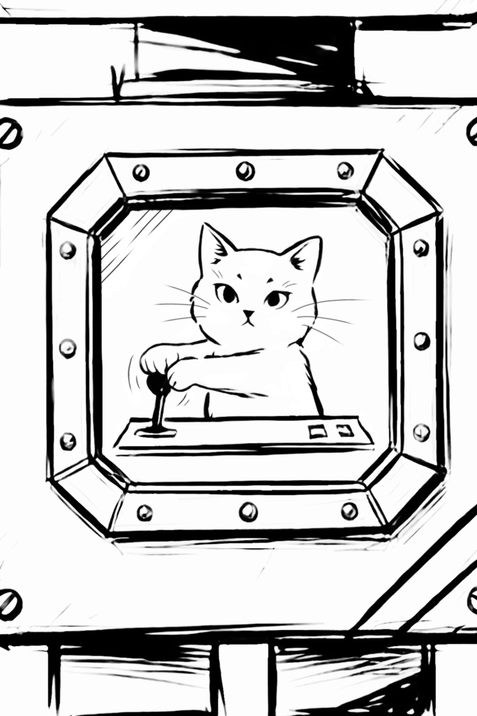 猫のロボット1号(裏デザなし・吹き出しなしver.)