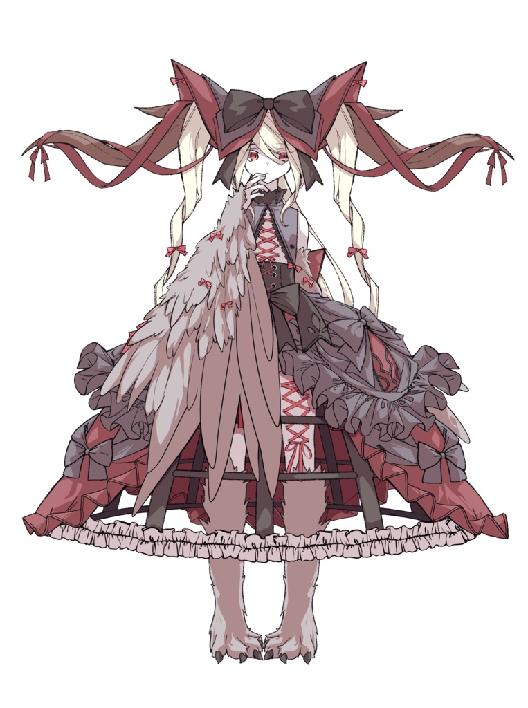 キメラ少女のフリー立ち絵