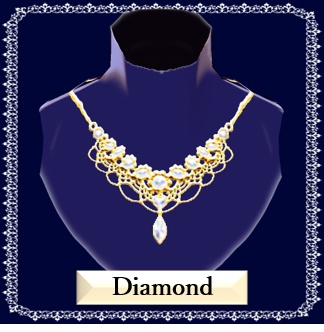 ウエディングネックレス Gold_8色セット【正式版使用可】