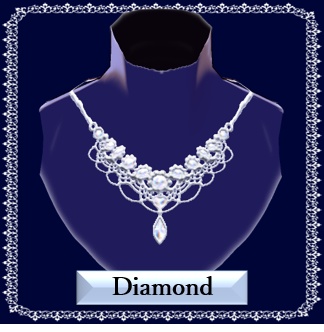 ウエディングネックレス Silver_8色セット【正式版使用可】