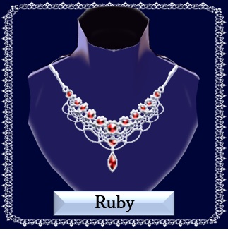 ウエディングネックレス Silver_8色セット【正式版使用可】