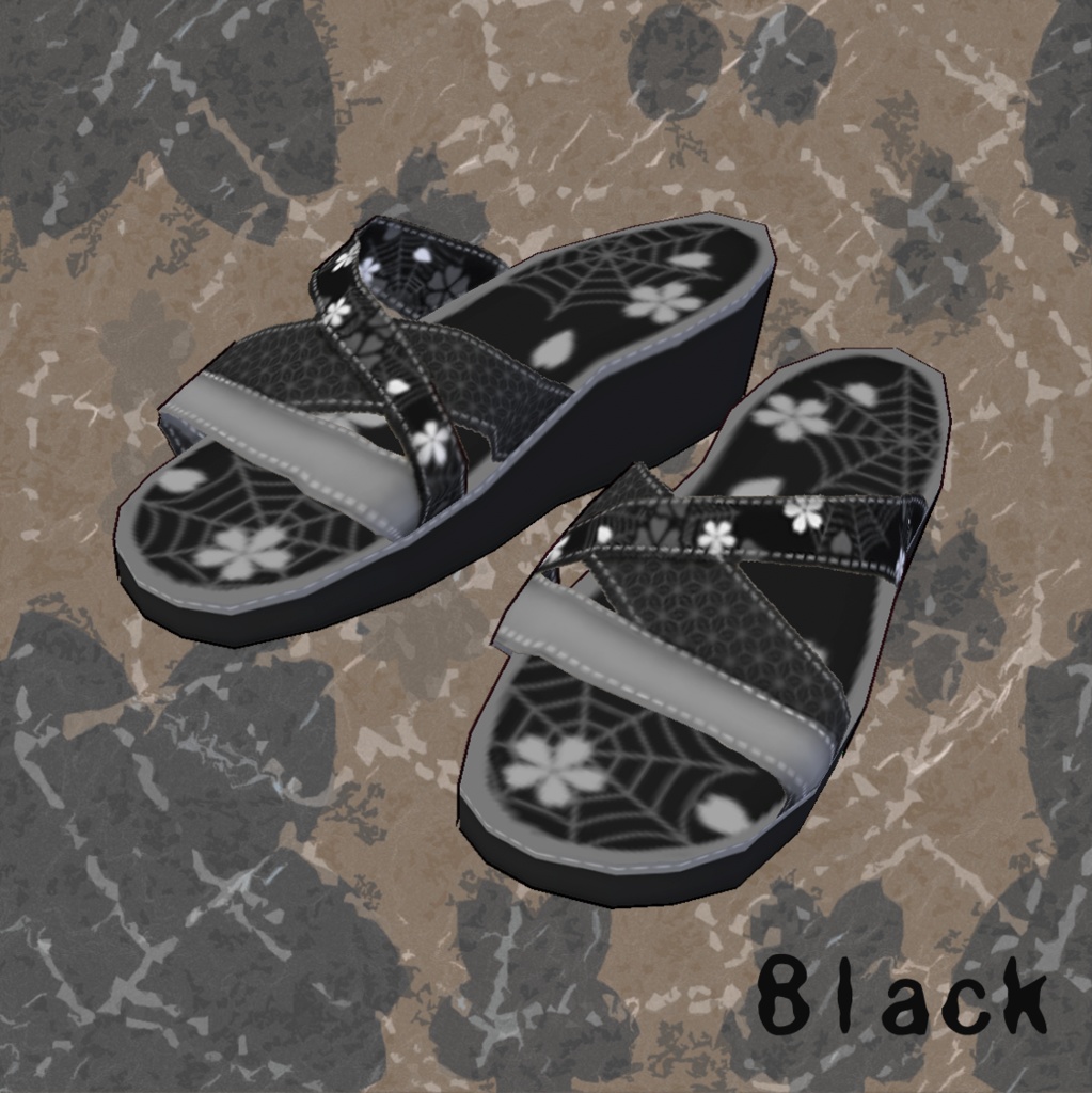 和柄クロスサンダル 4色 ver.2【正式版使用可】