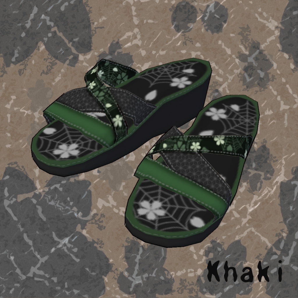 和柄クロスサンダル 4色 ver.2【正式版使用可】