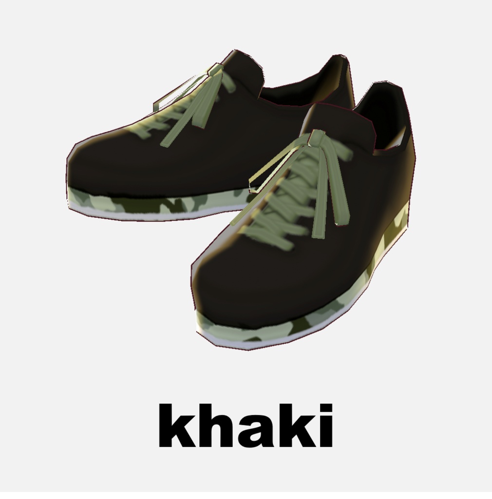 β版 (v0.14.0) VRoid用_【camo sneakers】7色セット