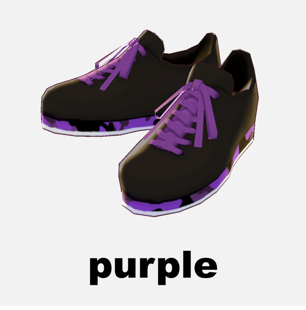 β版 (v0.14.0) VRoid用_【camo sneakers】7色セット