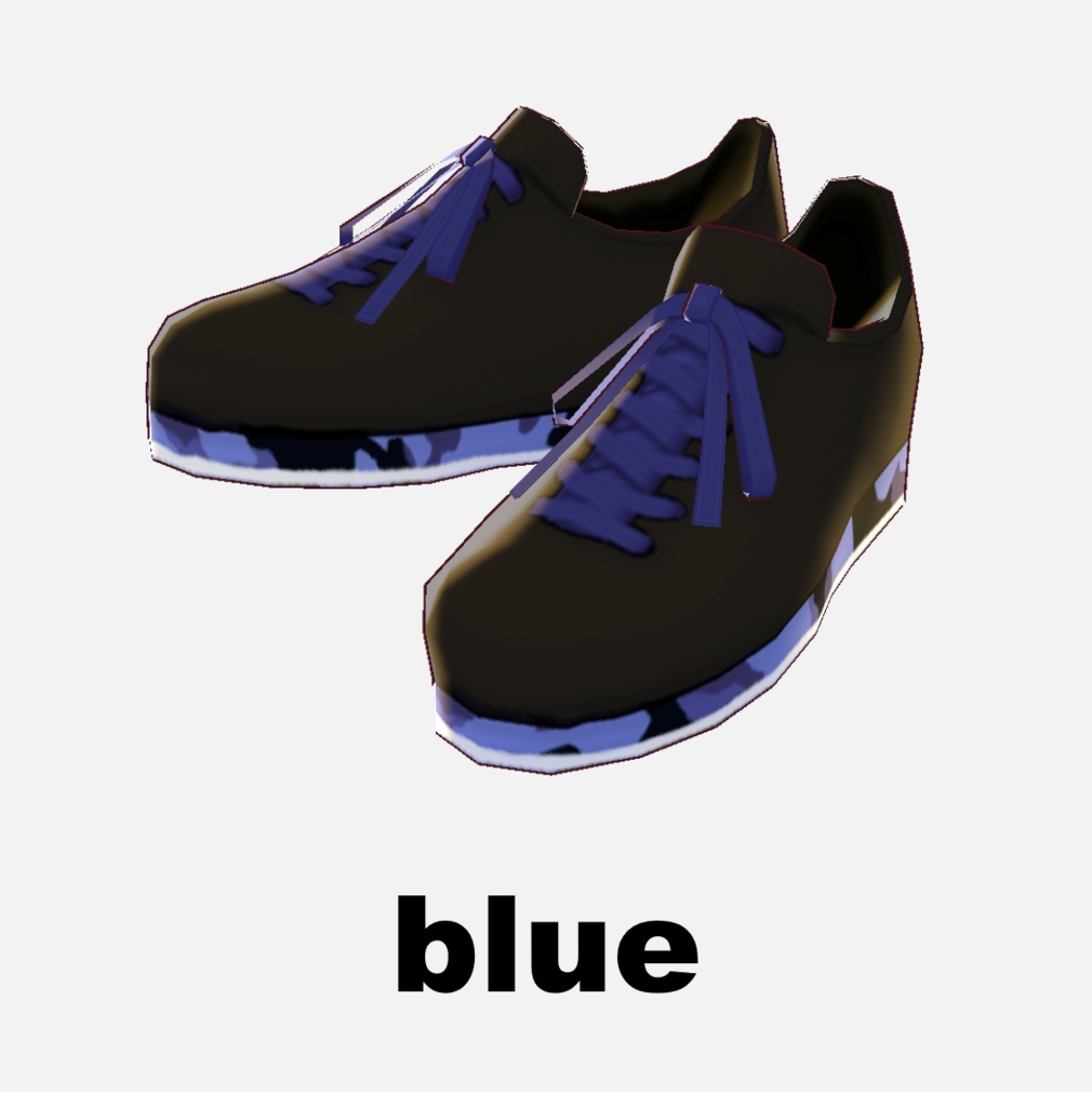β版 (v0.14.0) VRoid用_【camo sneakers】7色セット