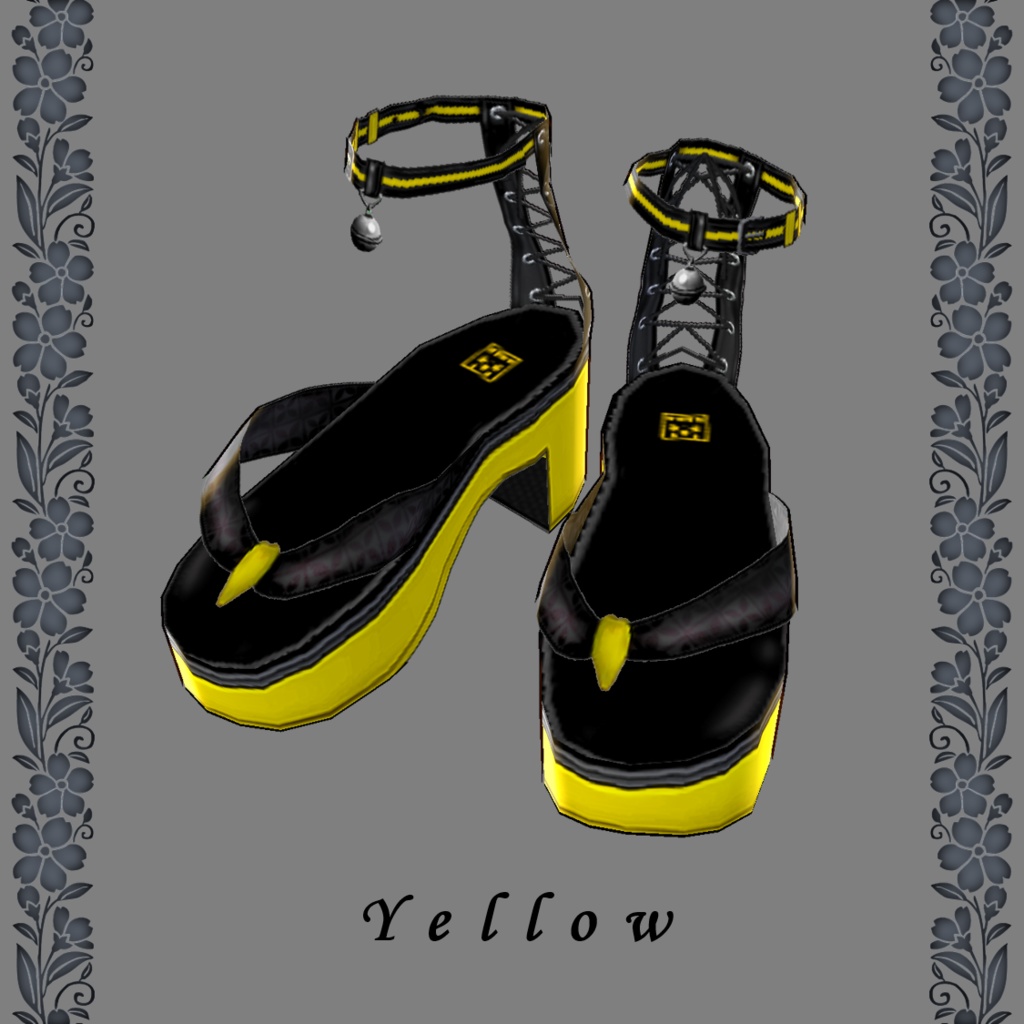 パンクでお洒落な下駄サンダル【vroidcustomitem追加】