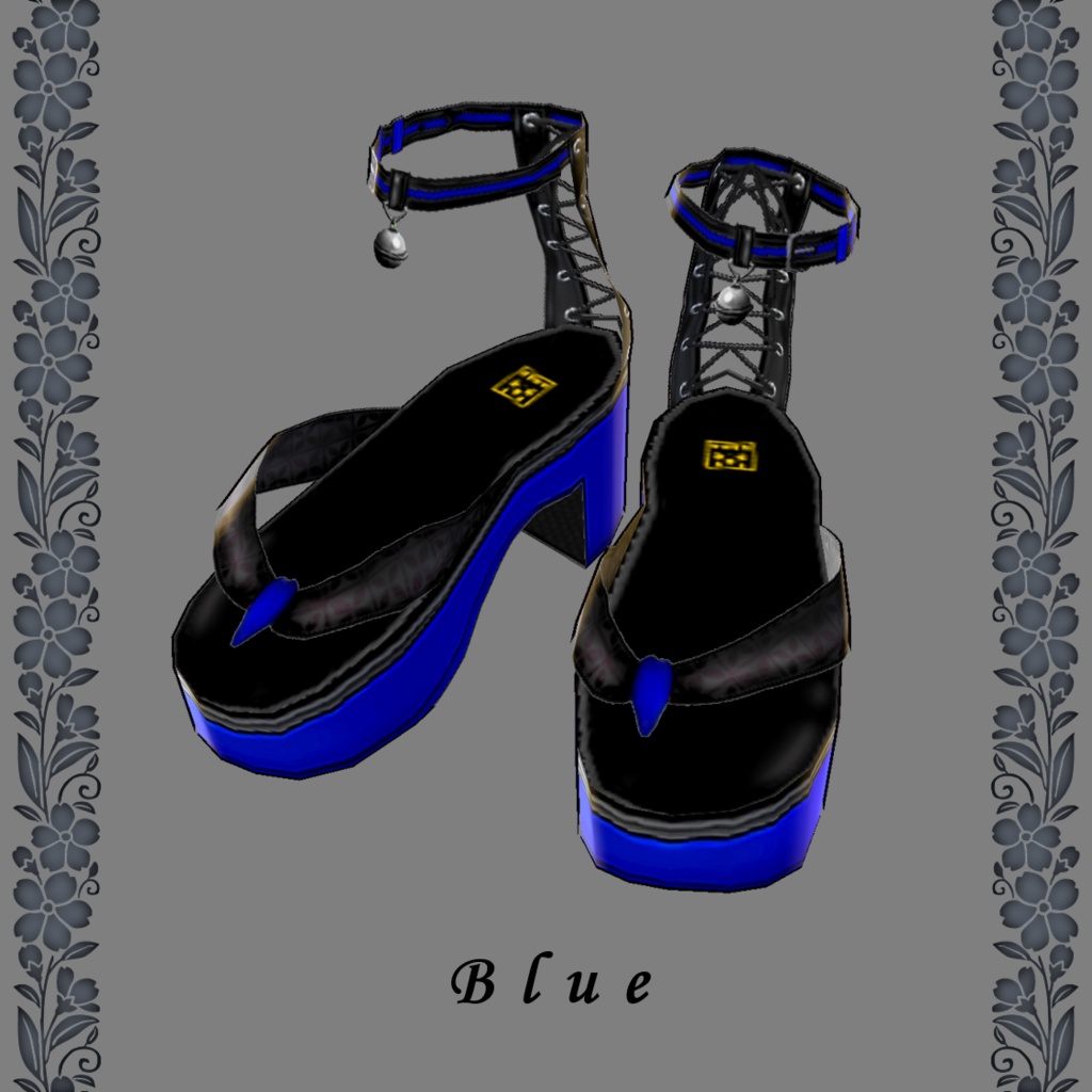 パンクでお洒落な下駄サンダル【vroidcustomitem追加】