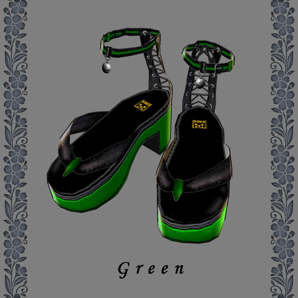 パンクでお洒落な下駄サンダル【vroidcustomitem追加】