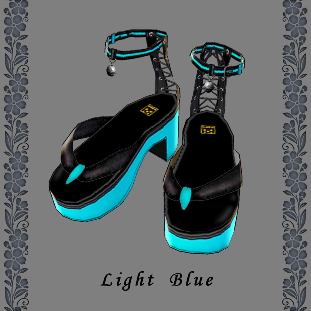 パンクでお洒落な下駄サンダル【vroidcustomitem追加】