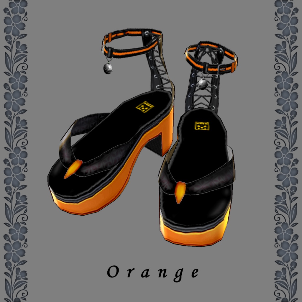 パンクでお洒落な下駄サンダル【vroidcustomitem追加】