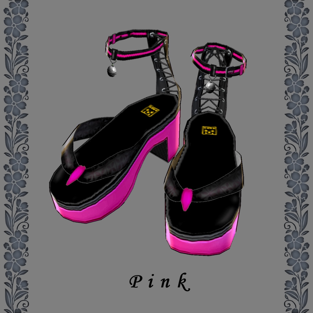 パンクでお洒落な下駄サンダル【vroidcustomitem追加】