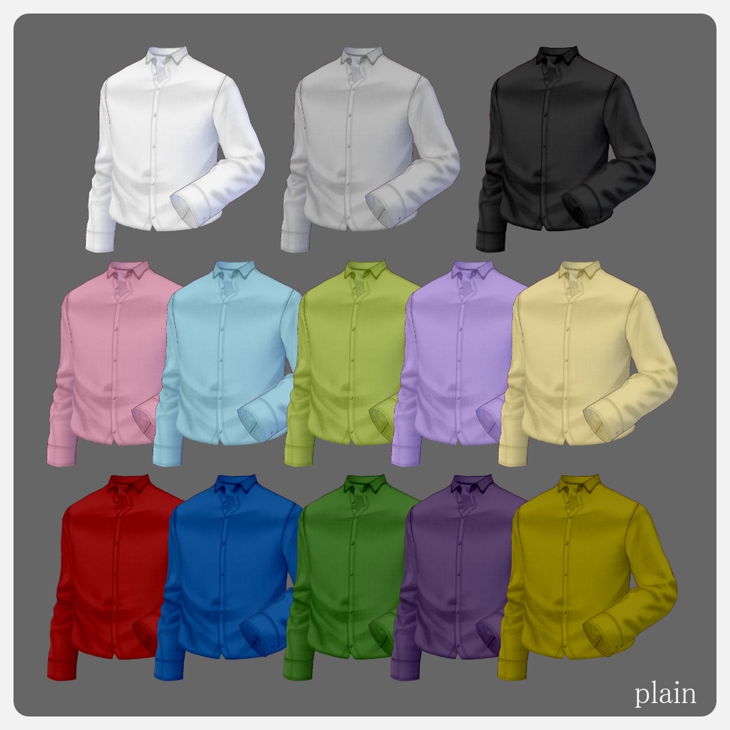 カジュアルYシャツ【vroidcustomitem追加】