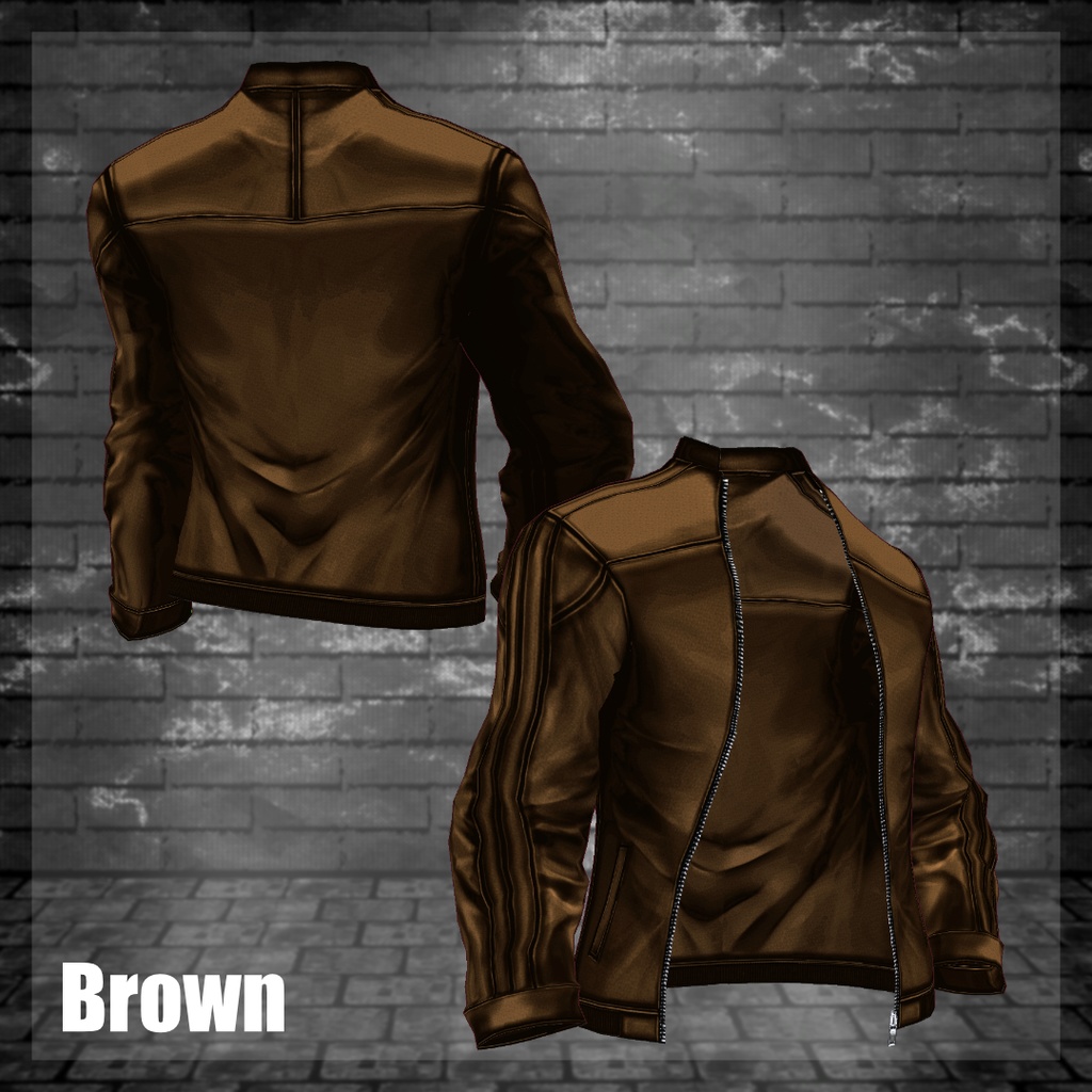 ライダースレザージャケット【vroidcustomitem追加】