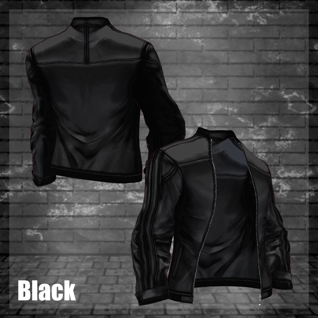 ライダースレザージャケット【vroidcustomitem追加】