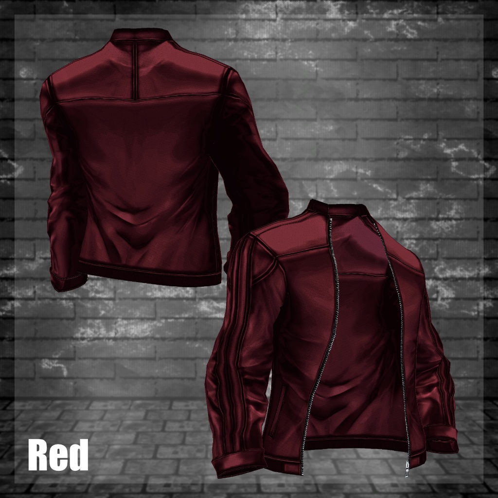 ライダースレザージャケット【vroidcustomitem追加】