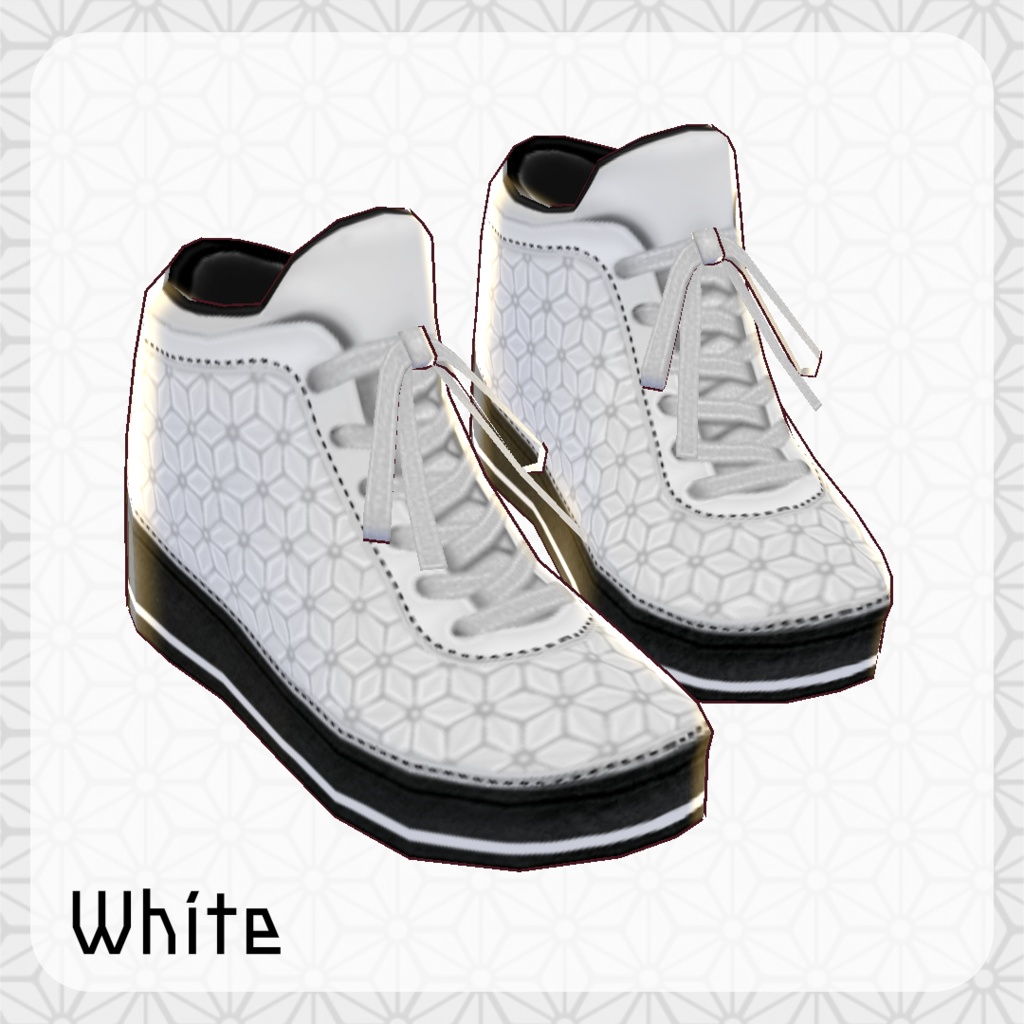 β版 (v0.14.0) VRoid用【麻の葉柄バッシュ】