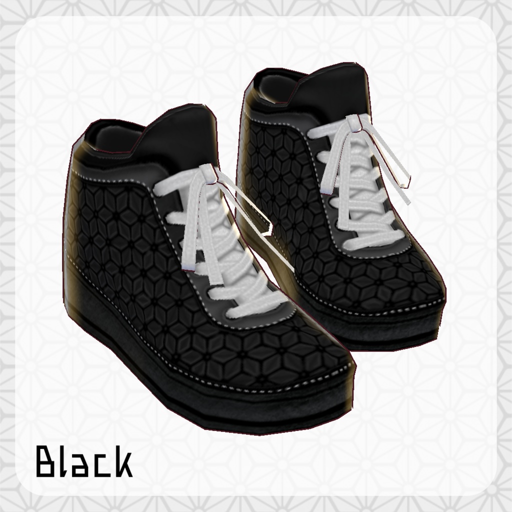 β版 (v0.14.0) VRoid用【麻の葉柄バッシュ】