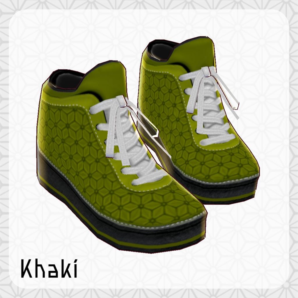 β版 (v0.14.0) VRoid用【麻の葉柄バッシュ】