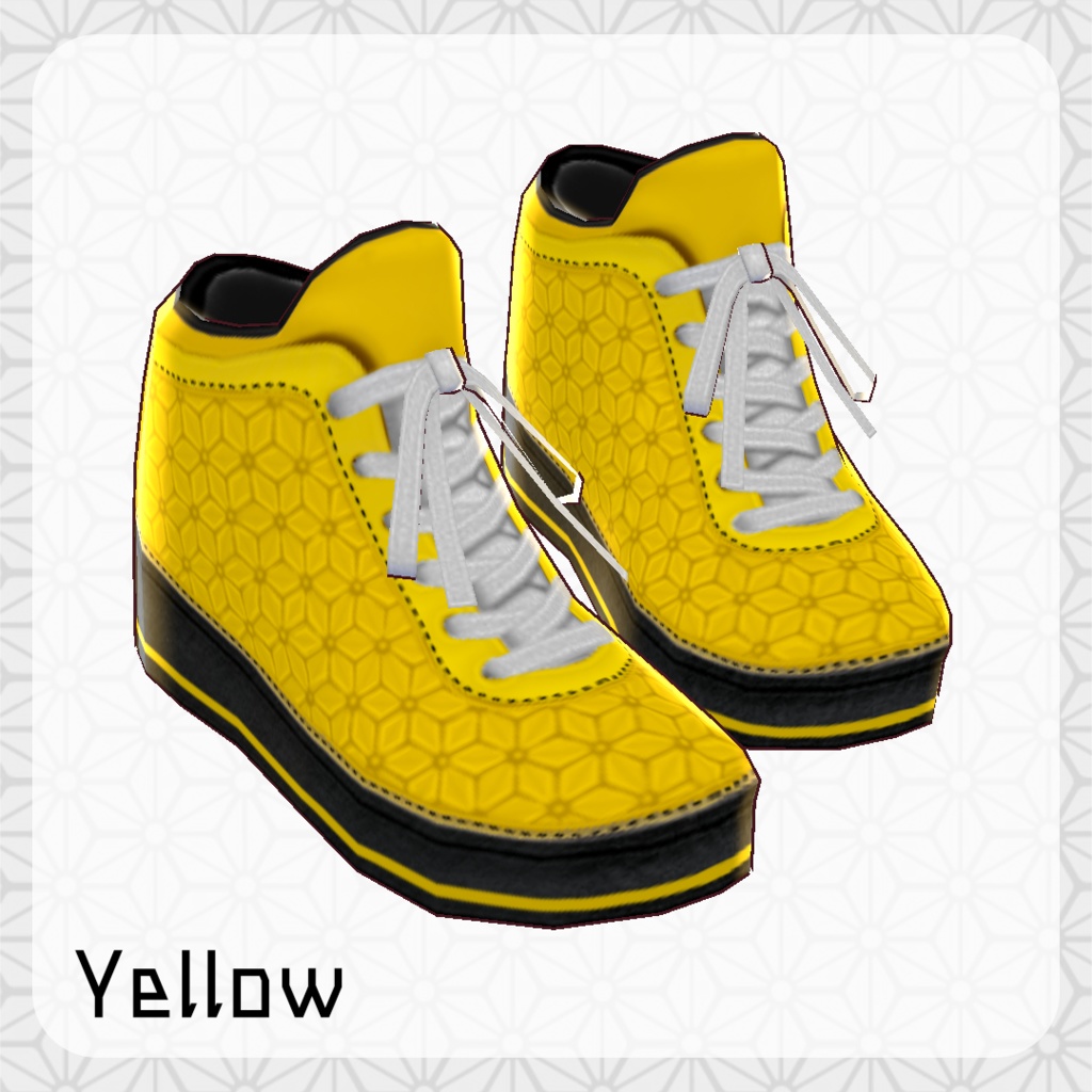 β版 (v0.14.0) VRoid用【麻の葉柄バッシュ】