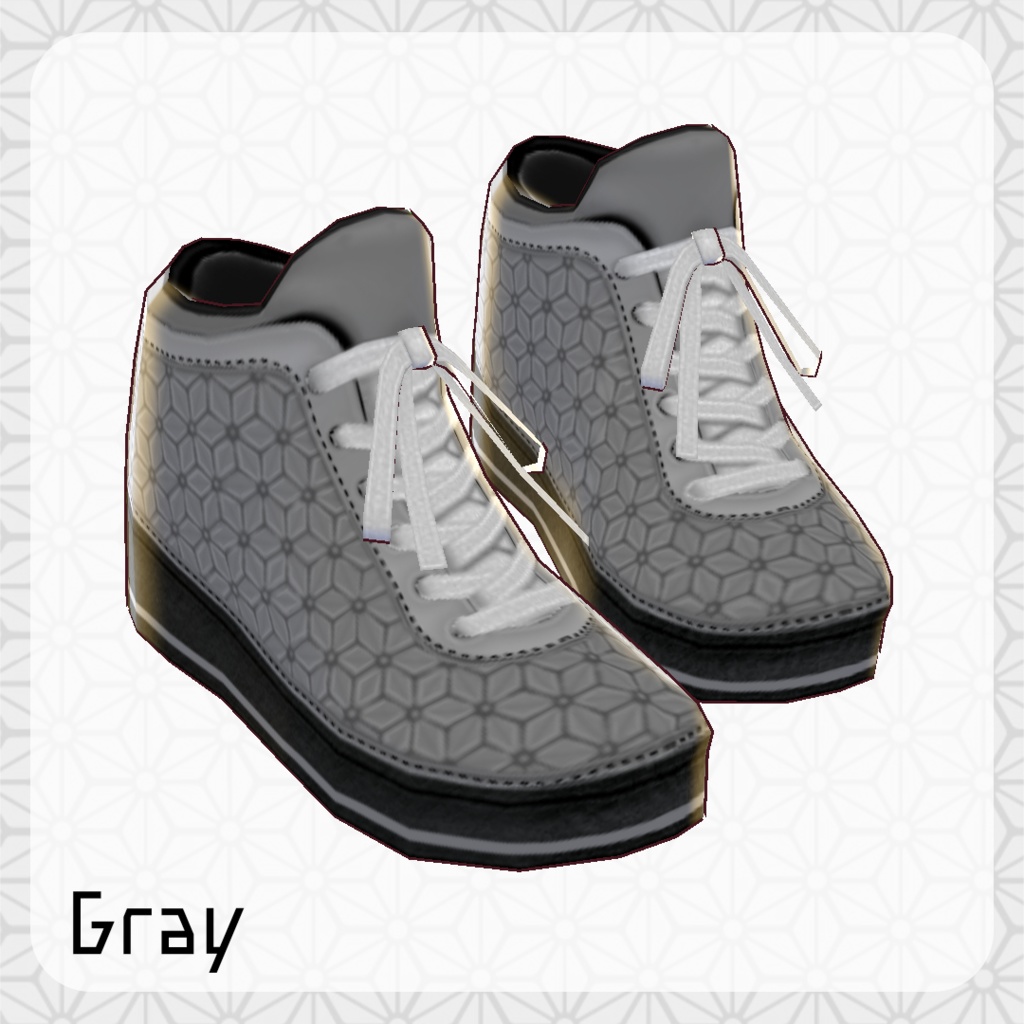 β版 (v0.14.0) VRoid用【麻の葉柄バッシュ】