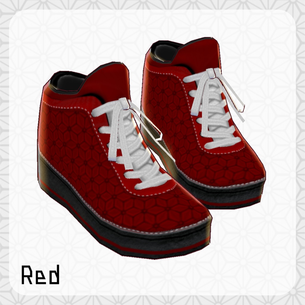 β版 (v0.14.0) VRoid用【麻の葉柄バッシュ】