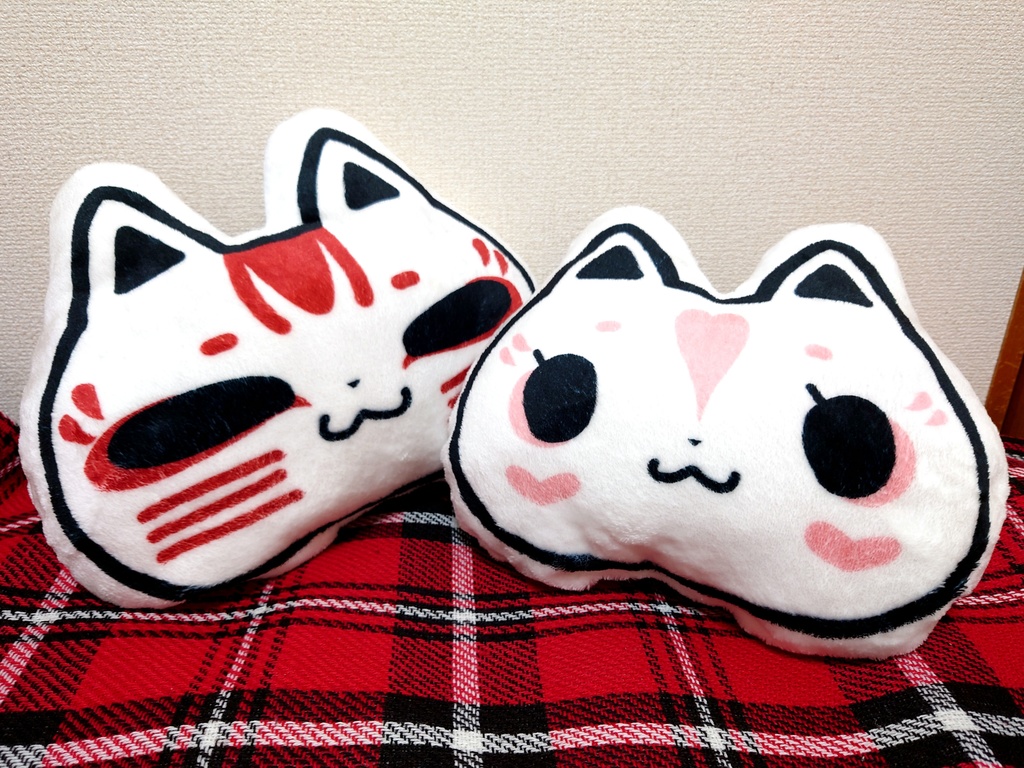 ウメ花のふかふかクッション