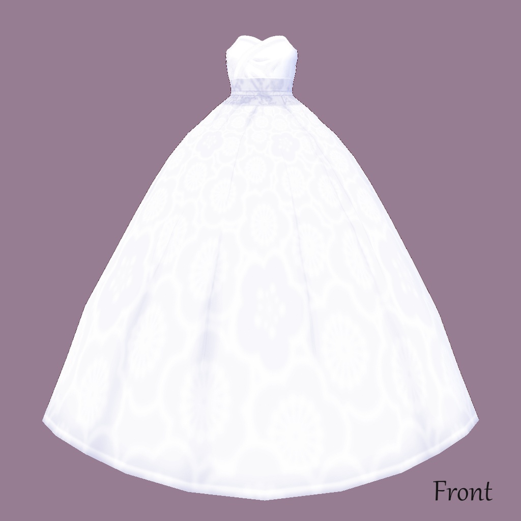 無料あり β版 (v0.14.0) VRoid用【ウエディング ドレス】