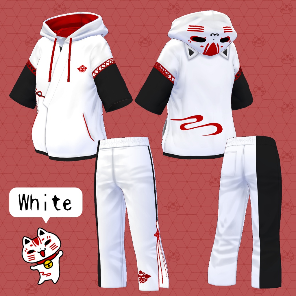 タマ吉の甚平風パーカー【vroidcustomitem追加】