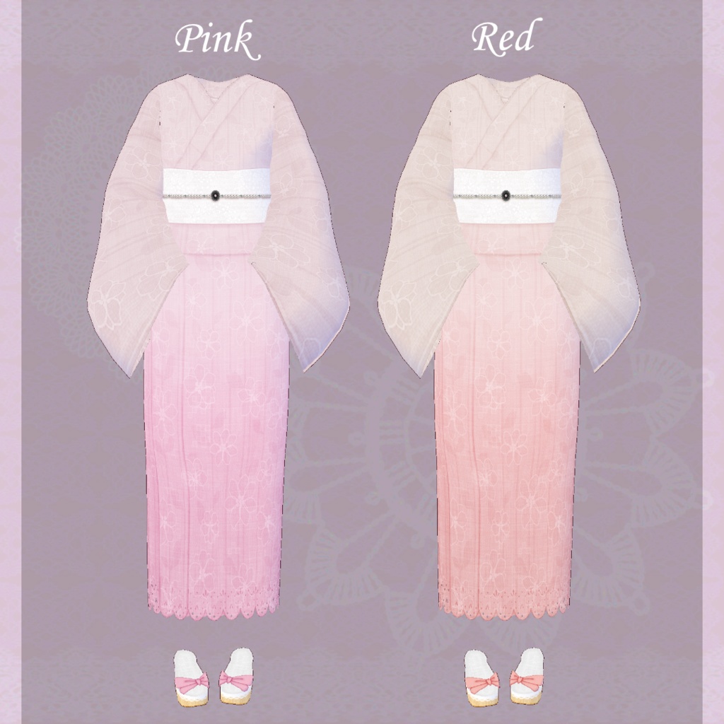 β版 (v0.14.0) VRoid用【ラブリーカジュアルなKIMONO】