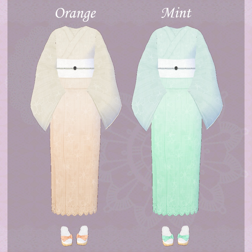 β版 (v0.14.0) VRoid用【ラブリーカジュアルなKIMONO】