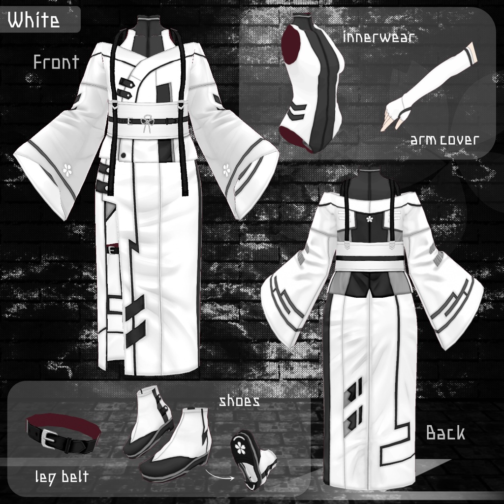 和風サイバー KIMONO【vroidcustomitem追加】