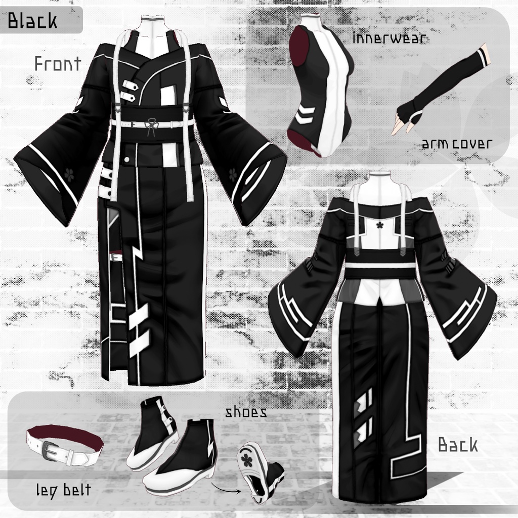 和風サイバー KIMONO【vroidcustomitem追加】