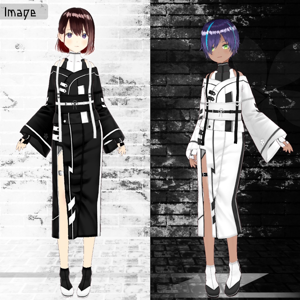 和風サイバー KIMONO【vroidcustomitem追加】