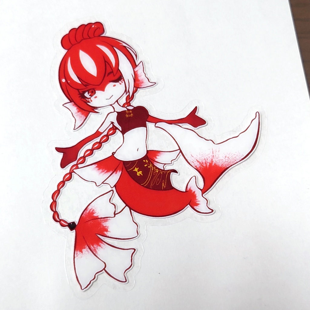金魚姫 ステッカー