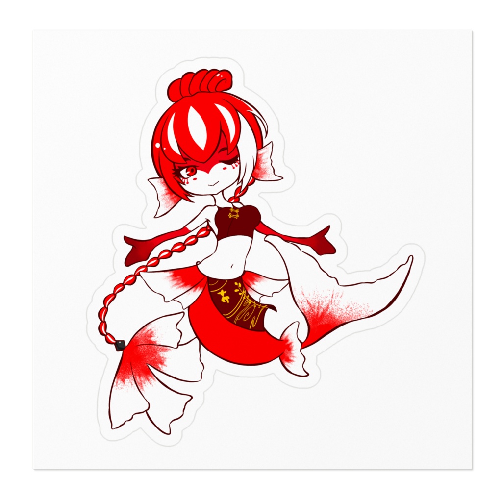 金魚姫 ステッカー