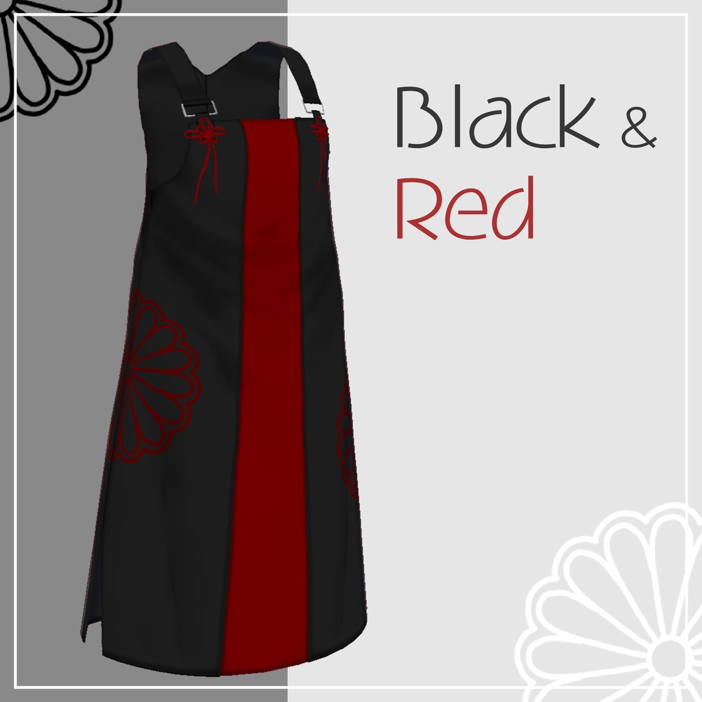 和菊のバイカラー ジャンパースカート