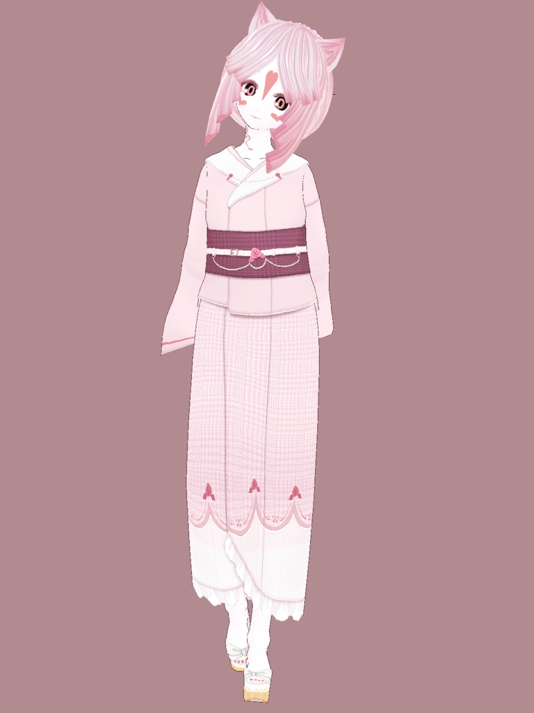 きものどれす「薔薇」- japanesque design KIMONO dress -