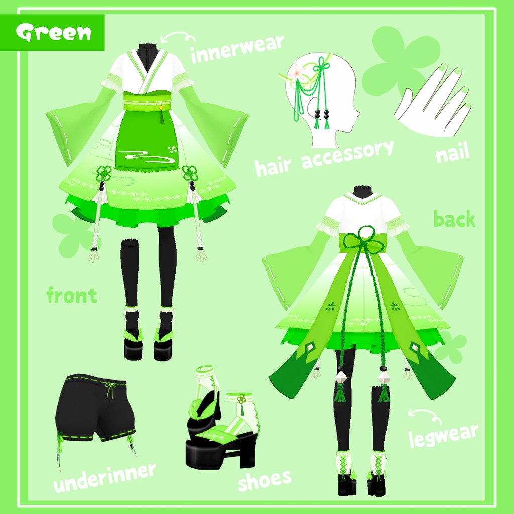 和風アイドルドレス - japanesque design idol dress -【第4回 VMFS参加衣装】#V_M_F_S #楽曲を纏う