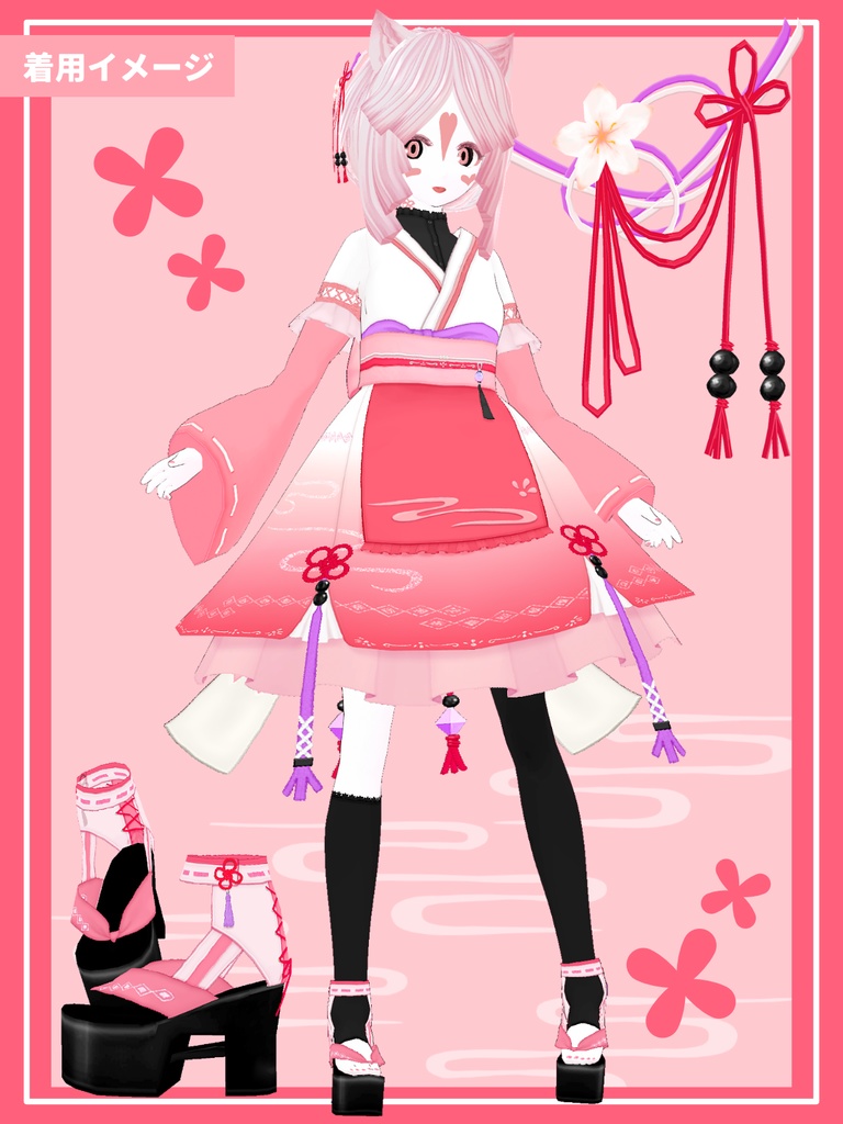 和風アイドルドレス - japanesque design idol dress -【第4回 VMFS参加衣装】#V_M_F_S #楽曲を纏う