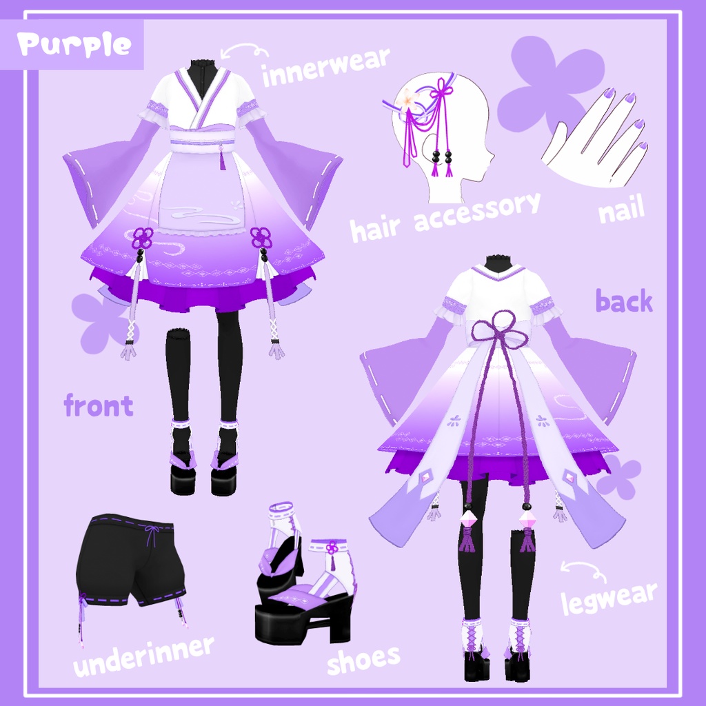 和風アイドルドレス - japanesque design idol dress -【第4回 VMFS参加衣装】#V_M_F_S #楽曲を纏う