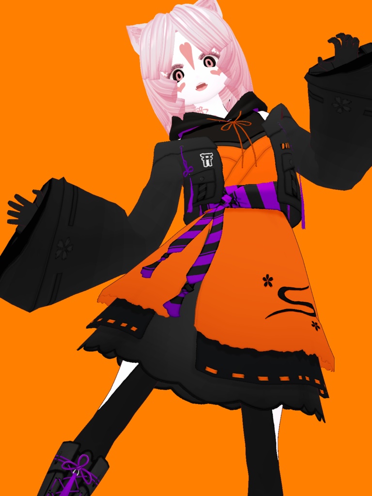 警戒ガンガン和風ドレス - japanesque design dress -【第5回 VMFS参加衣装】#V_M_F_S #楽曲を纏う