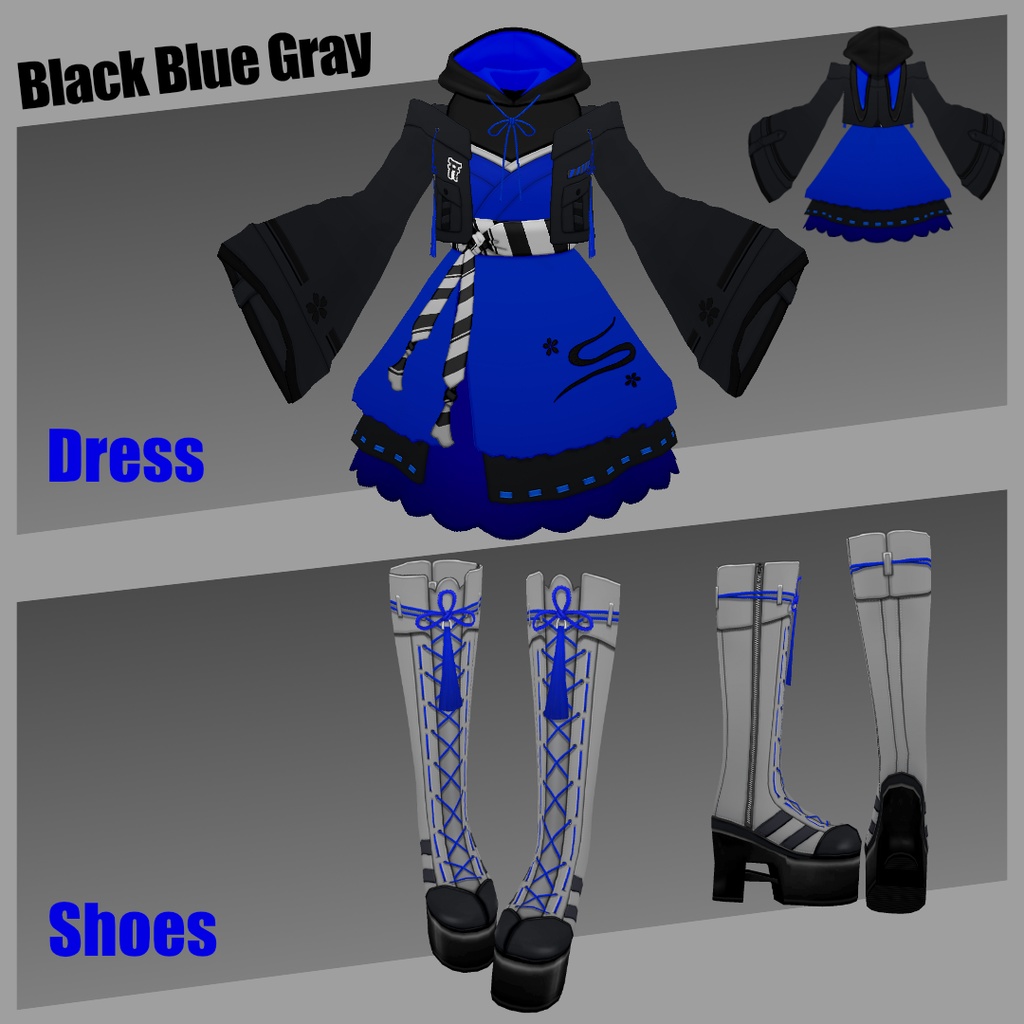 警戒ガンガン和風ドレス - japanesque design dress -【第5回 VMFS参加衣装】#V_M_F_S #楽曲を纏う