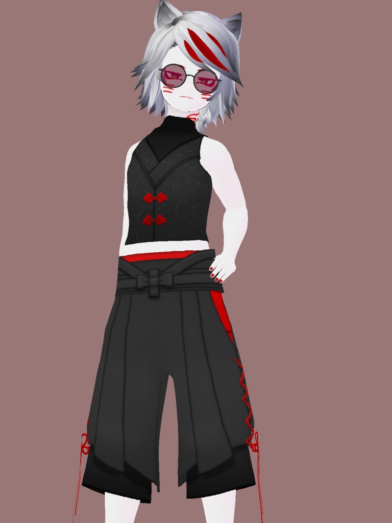 チャイナ風 袴スイムウェア - China Design Swimwear -