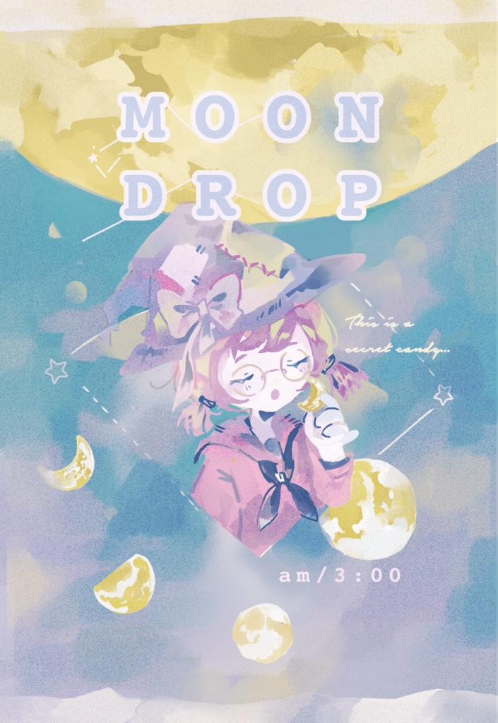 ポストカード＊架空のお菓子シリーズ「MOON DROP」